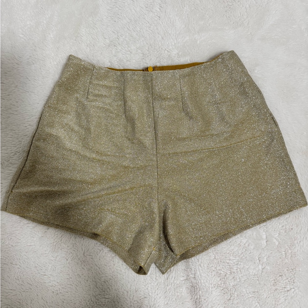 Urban Outfitters Gold High Waist Shorts